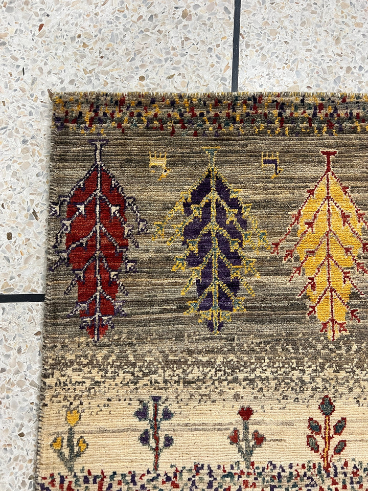Fine Quality 2x3 Ft Afghan Gabbeh Rug - Hand Knotted Wool Rug - Soft Wool Rug - Door Mat Rug - Small Kitchen Rug - Entryway Rug-San Francisco Rugs--San Francisco Rugs