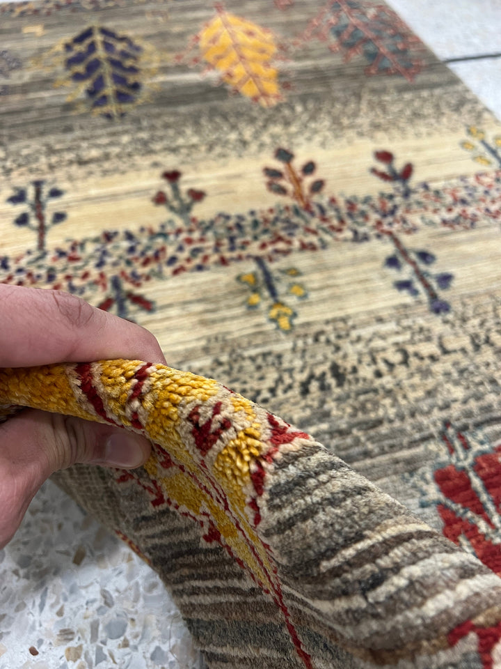 Fine Quality 2x3 Ft Afghan Gabbeh Rug - Hand Knotted Wool Rug - Soft Wool Rug - Door Mat Rug - Small Kitchen Rug - Entryway Rug-San Francisco Rugs--San Francisco Rugs