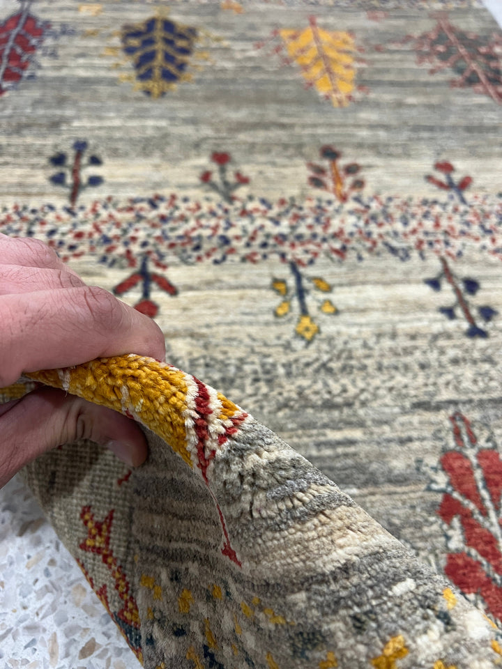 Small 2x3 Ft Afghan Gabbeh Rug - Hand Knotted Wool Rug - Soft Wool Rug - Door Mat Rug - Small Kitchen Rug - Entryway Rug - Decorative Rugs-San Francisco Rugs--San Francisco Rugs