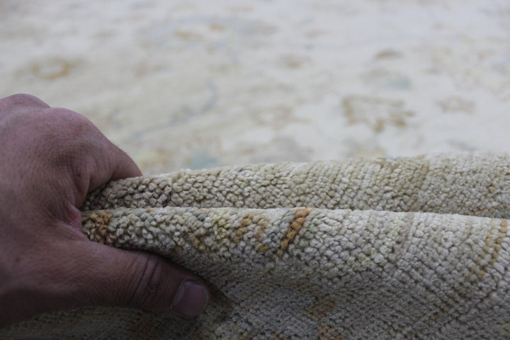 15X22 FT MUTED HAND KNOTTED VINTGE OUSHAK RUG-San Francisco Rugs--San Francisco Rugs