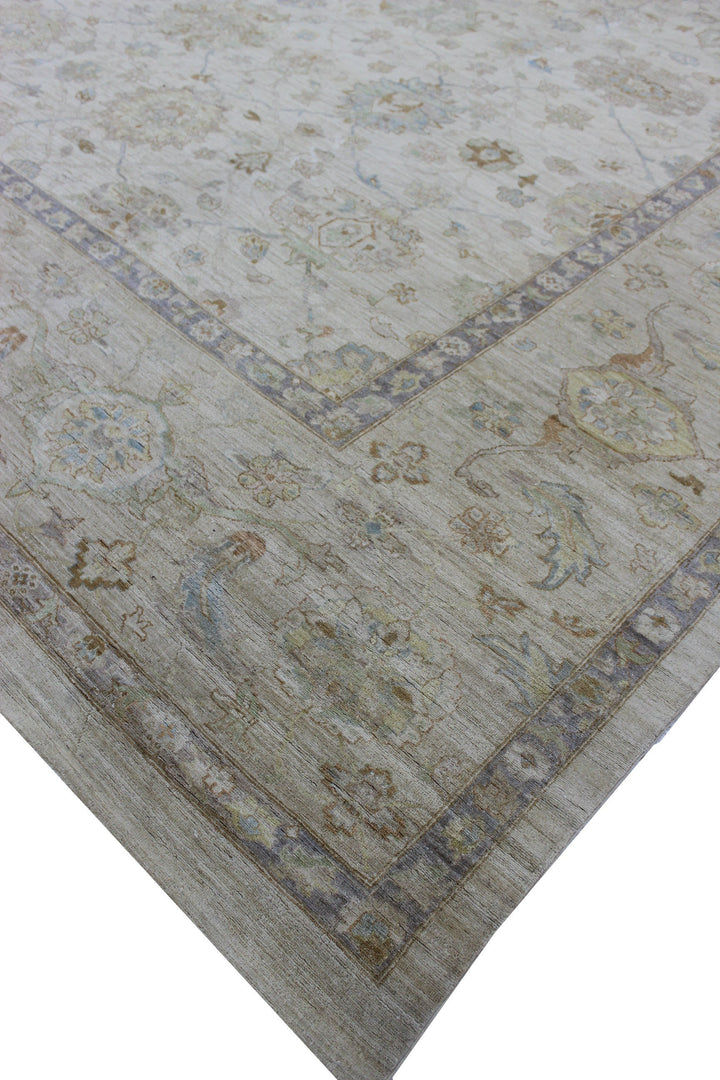 15X22 FT MUTED HAND KNOTTED VINTGE OUSHAK RUG-San Francisco Rugs--San Francisco Rugs