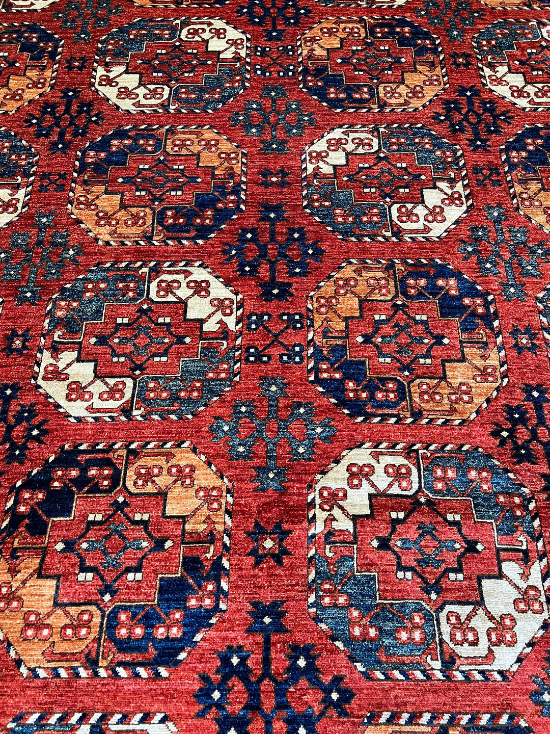 9X12 RED ERSARI HAND KNOTTED ORIENTAL RUG-San Francisco Rugs--San Francisco Rugs