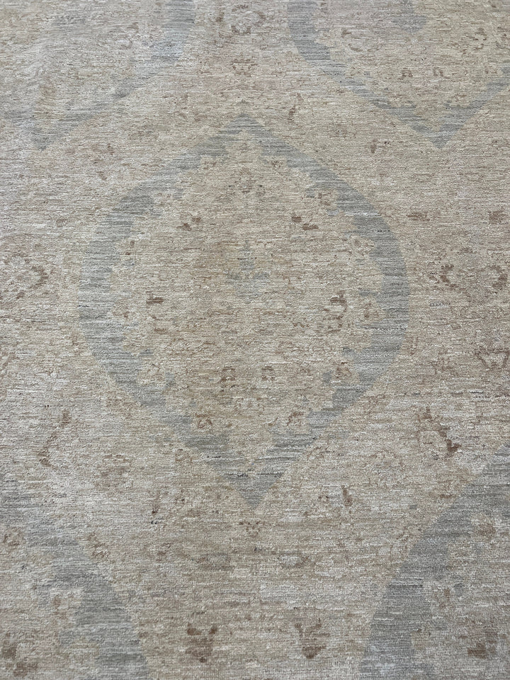 Vintage 8x10 Ft Hand Knotted Wool Rug - Muted Design, Wool Rug - Afghan Area Rug - Designer Bedroom Rug - Living Room Rug - Home Decor Rugs-San Francisco Rugs--San Francisco Rugs