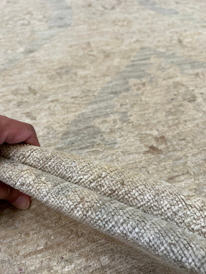 Vintage 8x10 Ft Hand Knotted Wool Rug - Muted Design, Wool Rug - Afghan Area Rug - Designer Bedroom Rug - Living Room Rug - Home Decor Rugs-San Francisco Rugs--San Francisco Rugs