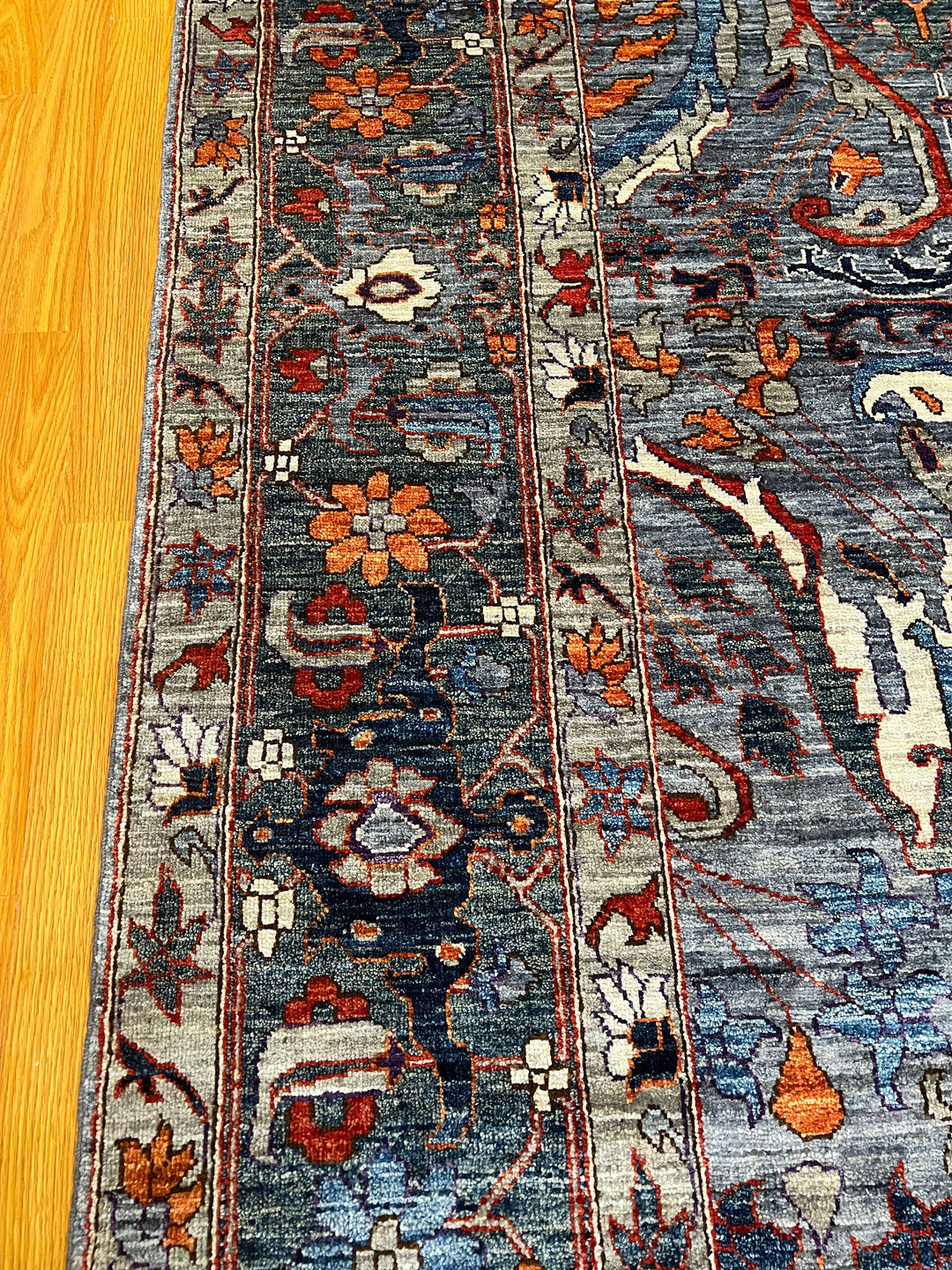 9X12 GRAY GREEN BIJAR TRADITIONAL HAND KNOTTED RUG-San Francisco Rugs--San Francisco Rugs