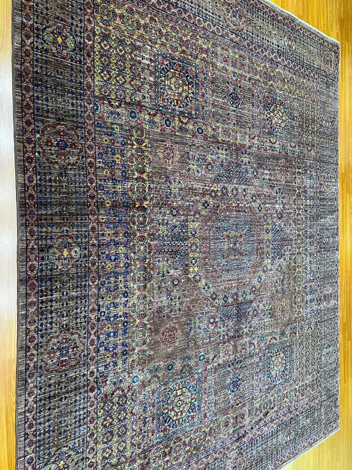 Tribal 8x10 Ft Hand Knotted Mamluk Rug - Purple Medallion Rug - 8x10 Dining Room Rug - Living Room Rug - Bedroom Rug - Home Decor Rugs-San Francisco Rugs--San Francisco Rugs