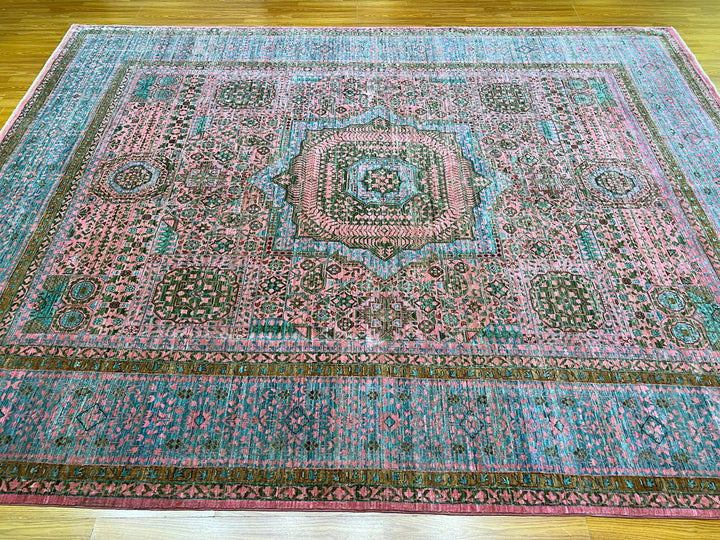 8X10 PINK MAMLUK HIGH QUALITY HAND KNOTTED RUG-San Francisco Rugs--San Francisco Rugs