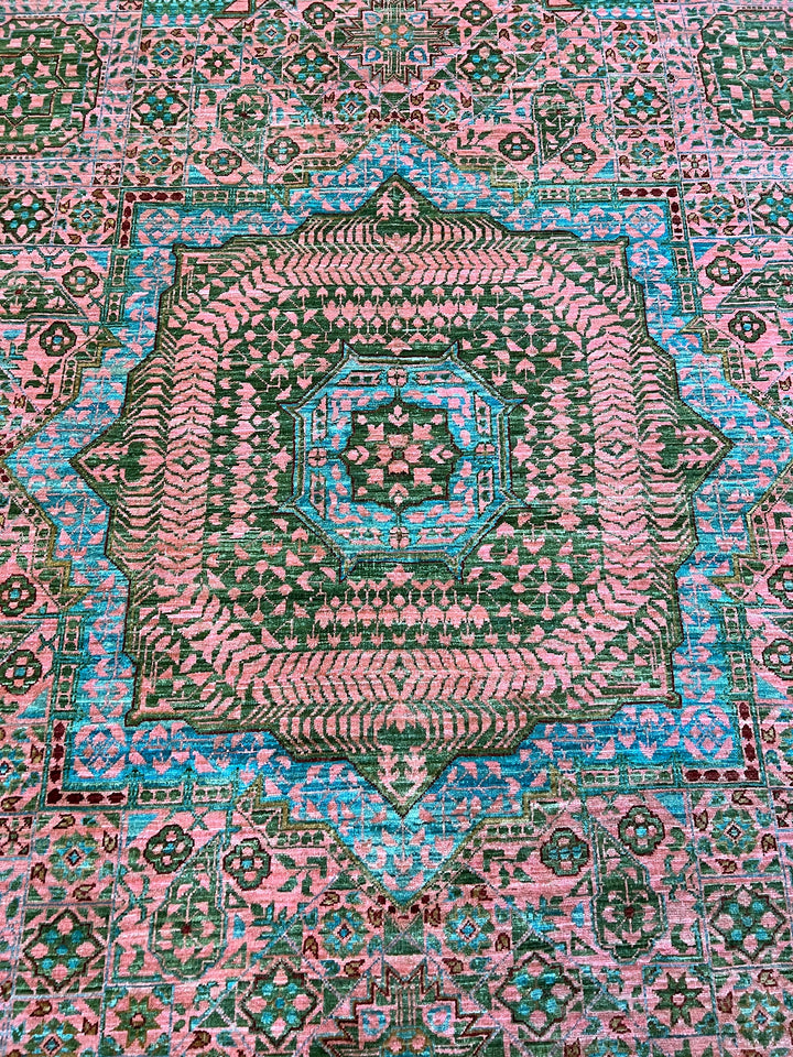 8X10 PINK MAMLUK HIGH QUALITY HAND KNOTTED RUG-San Francisco Rugs--San Francisco Rugs