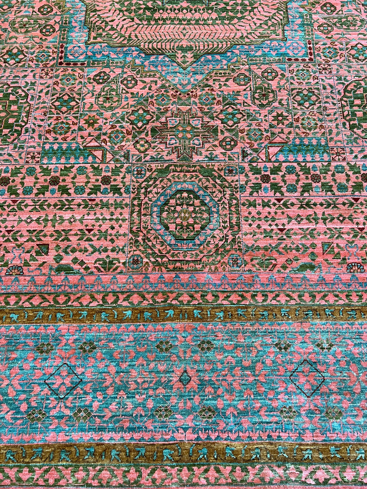 8X10 PINK MAMLUK HIGH QUALITY HAND KNOTTED RUG-San Francisco Rugs--San Francisco Rugs