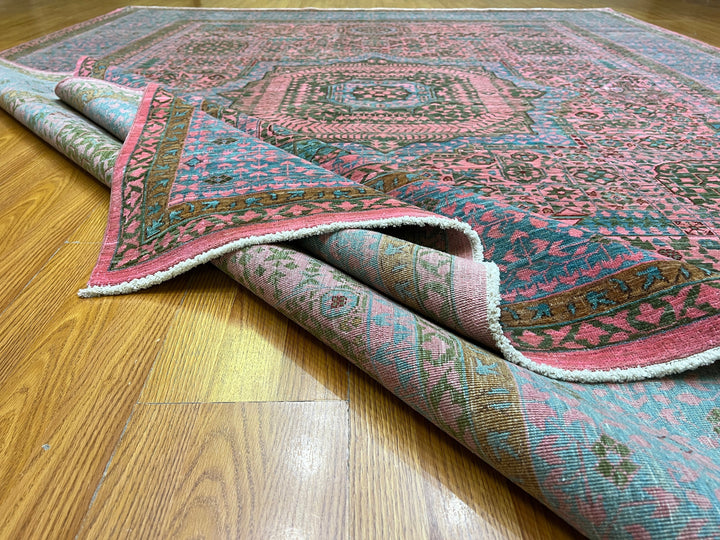 8X10 PINK MAMLUK HIGH QUALITY HAND KNOTTED RUG-San Francisco Rugs--San Francisco Rugs