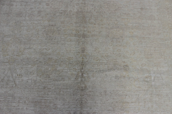 8X10 ABSTRACT MUTED BEIGE HIGH QUALITY HAND KNOTTED AFGHAN RUG-San Francisco Rugs--San Francisco Rugs