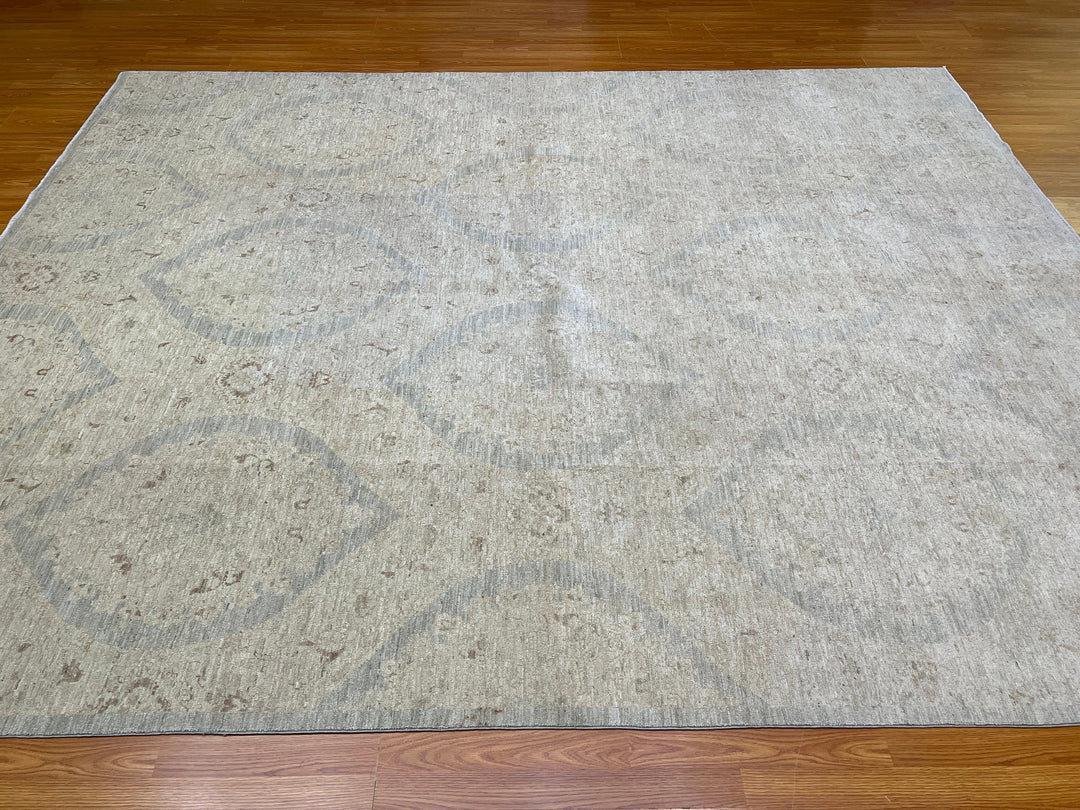 Vintage 8x10 Ft Hand Knotted Wool Rug - Muted Design, Wool Rug - Afghan Area Rug - Designer Bedroom Rug - Living Room Rug - Home Decor Rugs-San Francisco Rugs--San Francisco Rugs