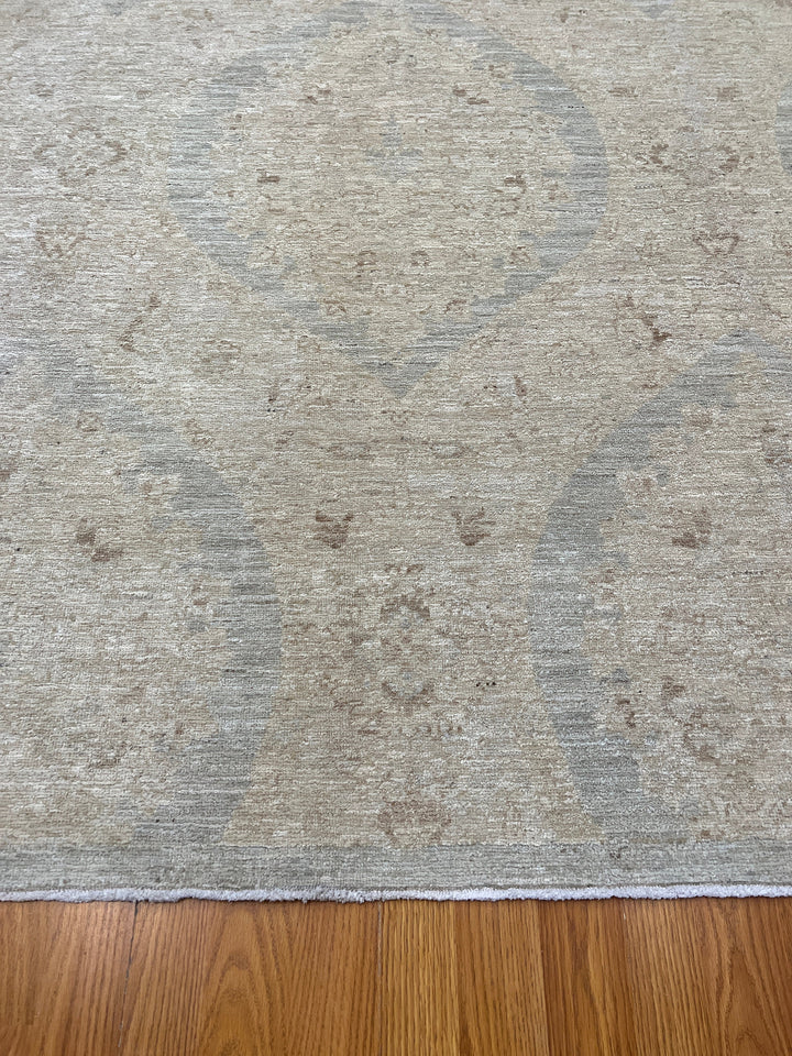 Vintage 8x10 Ft Hand Knotted Wool Rug - Muted Design, Wool Rug - Afghan Area Rug - Designer Bedroom Rug - Living Room Rug - Home Decor Rugs-San Francisco Rugs--San Francisco Rugs