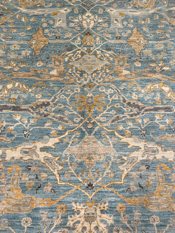 Blue 8x10 Ft Hand Knotted Wool Rug - Tribal Bidjar Rug - Afghan, Area Rug - Soft Color Bedroom Rug - Living Room Rug - Dining Room Rugs-San Francisco Rugs--San Francisco Rugs