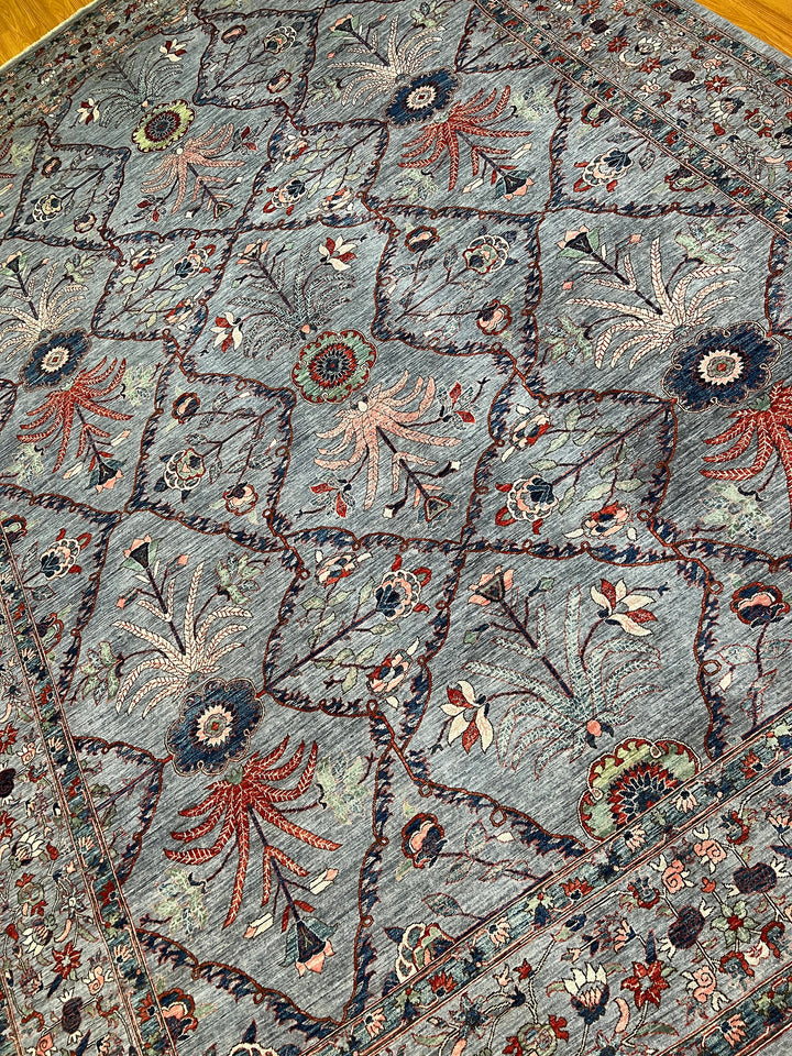 10x14 GREY MOGUL DEISGN HAND KNOTTED RUG-San Francisco Rugs--San Francisco Rugs