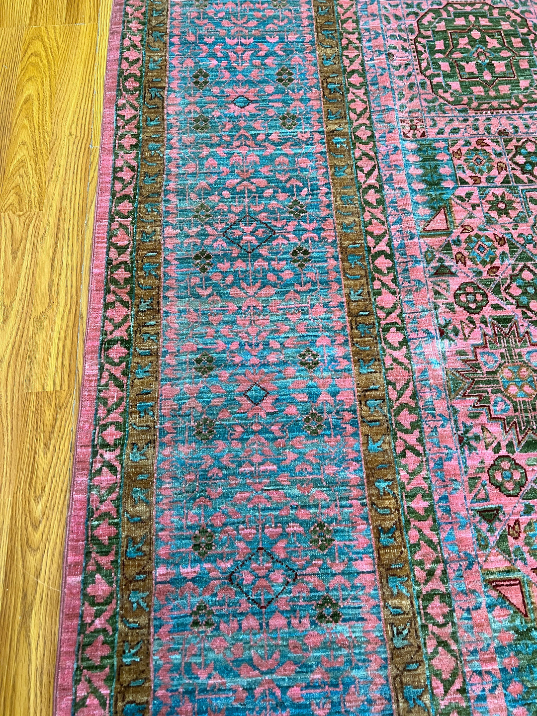 8X10 PINK MAMLUK HIGH QUALITY HAND KNOTTED RUG-San Francisco Rugs--San Francisco Rugs