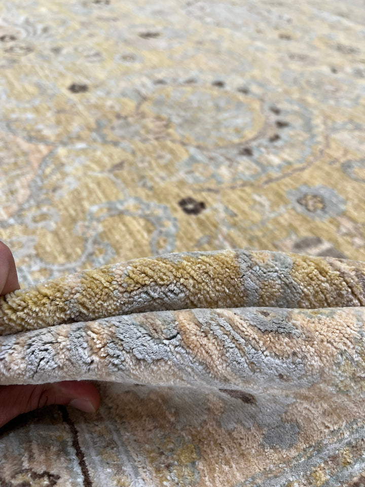Wool & Silk 8x10 Ft Hand Knotted Rug - Exquisite Design Rug - Afghan Area Rug - Soft Bedroom Rug - Dining Room Rug - Living Room Rugs-San Francisco Rugs--San Francisco Rugs