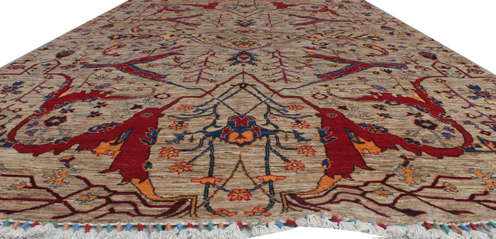 Natural Gray 6x8 Ft Hand Knotted Bidjar Rug - Transitional Area Rug - Afghan Wool Rugs - 6x8 Living Room Rug - Dining Room Rug - Home Decor-San Francisco Rugs--San Francisco Rugs