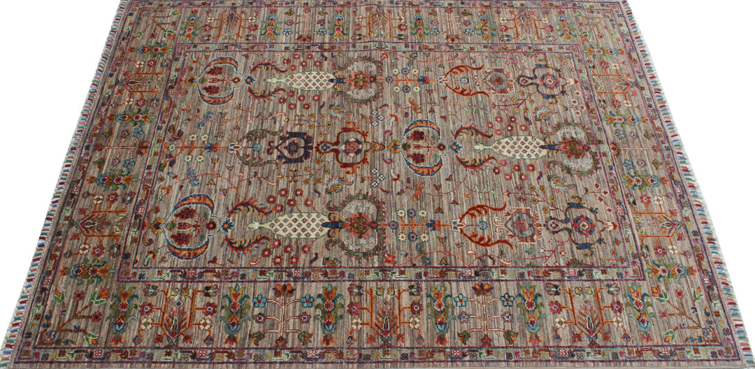 Natural Gray 5x7 Ft Hand Knotted Wool Rug - Afghan Area Rug - Soft Wool Rug - Small Area Rug For Office, Bedroom, Living Room - Home Decors-San Francisco Rugs--San Francisco Rugs