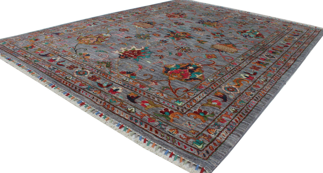 Gray 5x7 F Hand Knotted Rug - Natural Dye Wool Rug - Tribal Area Rug - Exquisite, Home Decor Rugs - 5x7 Office Rug - Bedroom Rug-San Francisco Rugs--San Francisco Rugs