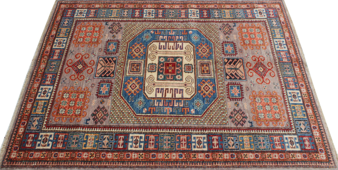 Exquisite 5x7 Ft Hand Knotted Wool Rug - Fine Quality, Afghan Rugs - Plush Soft, Wool Rug - 5x7 Bedroom Rug - Office Rug - Living Room Rug-San Francisco Rugs--San Francisco Rugs