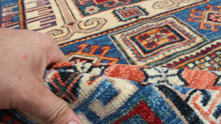 Exquisite 5x7 Ft Hand Knotted Wool Rug - Fine Quality, Afghan Rugs - Plush Soft, Wool Rug - 5x7 Bedroom Rug - Office Rug - Living Room Rug-San Francisco Rugs--San Francisco Rugs