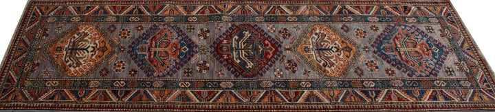 Tribal 3x9 Ft Hand Knotted Runner Rug - Soft Plush Wool Rug - 9 Ft Hallway Runner - Kitchen Runner Rug - Home Decor Rugs-San Francisco Rugs--San Francisco Rugs