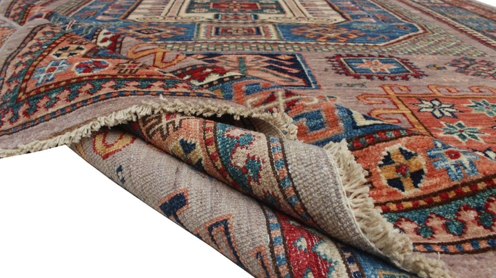 Tribal 6x8 Ft Hand Knotted Afghan Rug - Medallion Rug - Soft Plush Wool Rug - 6x8 Bedroom Rug - Living Room Rug - Office Rug - Home Decor-San Francisco Rugs--San Francisco Rugs
