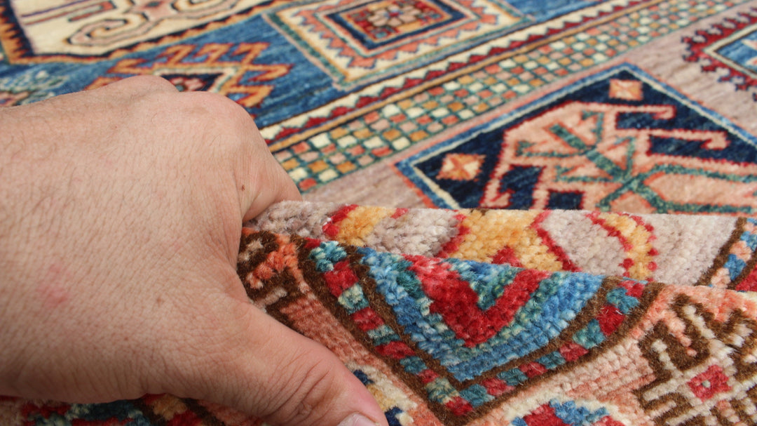 Tribal 6x8 Ft Hand Knotted Afghan Rug - Medallion Rug - Soft Plush Wool Rug - 6x8 Bedroom Rug - Living Room Rug - Office Rug - Home Decor-San Francisco Rugs--San Francisco Rugs