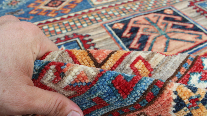 Gray 6x9 Ft Hand Knotted Tribal Rug - Plush, Soft Wool Rug - Medallion Design Rug - Small Bedroom Rug - Living Room Rug - Dining Room Rug-San Francisco Rugs--San Francisco Rugs