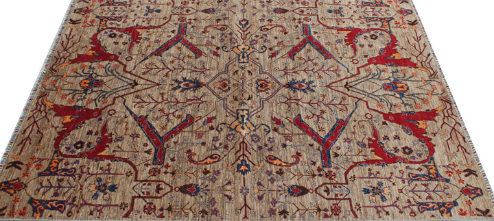 Natural Gray 6x8 Ft Hand Knotted Bidjar Rug - Transitional Area Rug - Afghan Wool Rugs - 6x8 Living Room Rug - Dining Room Rug - Home Decor-San Francisco Rugs--San Francisco Rugs
