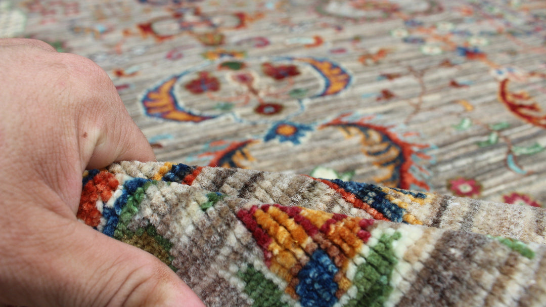 Natural Gray 5x7 Ft Hand Knotted Wool Rug - Afghan Area Rug - Soft Wool Rug - Small Area Rug For Office, Bedroom, Living Room - Home Decors-San Francisco Rugs--San Francisco Rugs
