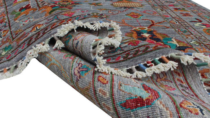 Gray 5x7 F Hand Knotted Rug - Natural Dye Wool Rug - Tribal Area Rug - Exquisite, Home Decor Rugs - 5x7 Office Rug - Bedroom Rug-San Francisco Rugs--San Francisco Rugs