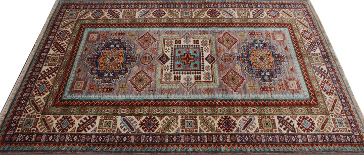 Tribal 4x6 Ft Hand Knotted Rug - Nomadic Shirvan Rug - Soft Plush Wool Rug - Entryway Rug - Small Office, Living Room, Rug - Home Decor Rugs-San Francisco Rugs--San Francisco Rugs