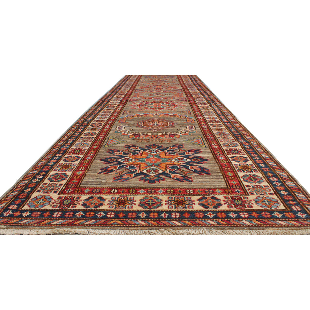 Gray 3x10 Ft Runner Rug - Hand Knotted Tribal Runner Rug - Exquisite Hallway Rug - Plush Wool Rug - 10 ft Kitchen Rug - home Decor Rugs-San Francisco Rugs--San Francisco Rugs