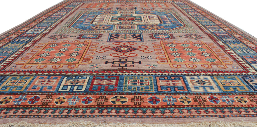 Tribal 6x8 Ft Hand Knotted Afghan Rug - Medallion Rug - Soft Plush Wool Rug - 6x8 Bedroom Rug - Living Room Rug - Office Rug - Home Decor-San Francisco Rugs--San Francisco Rugs