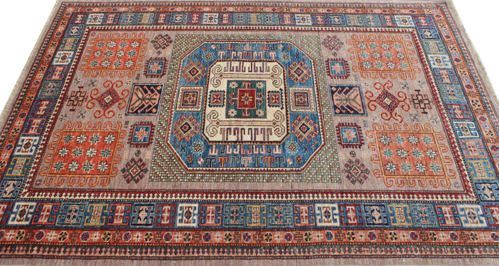 Tribal 6x8 Ft Hand Knotted Afghan Rug - Medallion Rug - Soft Plush Wool Rug - 6x8 Bedroom Rug - Living Room Rug - Office Rug - Home Decor-San Francisco Rugs--San Francisco Rugs