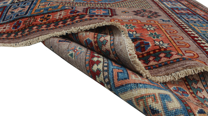 Geometric 5'7x8'4 Ft Hand Knotted Rug - Tribal Afghan Rug - Plush Wool Rug - 6x8 Dining Room Rug - Living Room, Office Rug - Home Decor Rugs-San Francisco Rugs--San Francisco Rugs