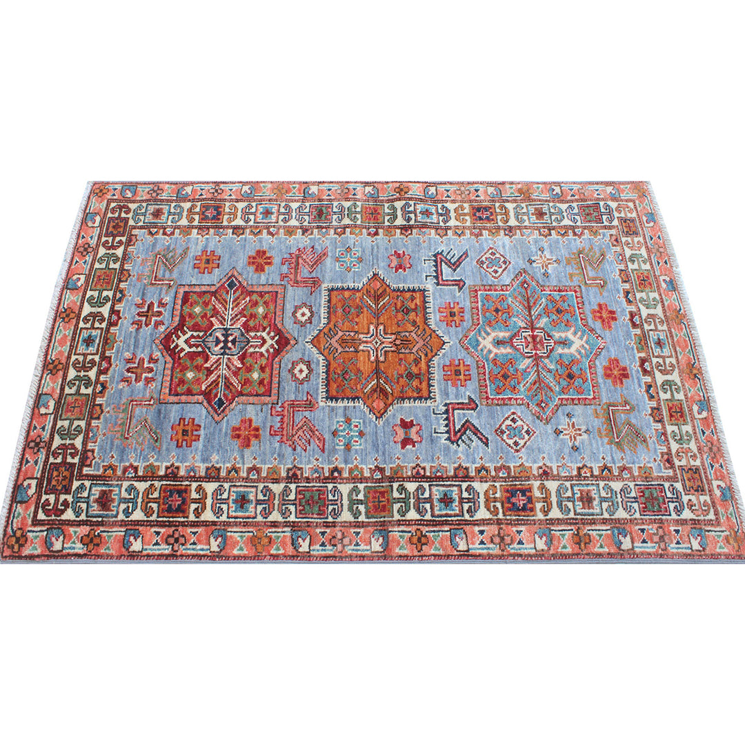 Gray 2'9x4'0 ft Hand Knotted Rug - Soft Wool Rug - Tribal Afghan Rug - 3x4 Entryway Rug - Small kitchen Rug - Office Rug - Home Decor Rugs-San Francisco Rugs--San Francisco Rugs