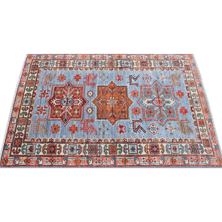 Gray 2'8x3'11 Ft Hand Knotted Tribal Rug - Soft Wool Rug - Small Area Rug - 3x4 Entryway Rug - Kitchen Rug - 3x4 Office Rug - Home Decor Rug-San Francisco Rugs--San Francisco Rugs