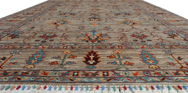 5'6x8'2 Ft Hand Knotted Rug - Natural Gray, LambsWool Rug - Tribal Afghan Rug - 6x8 Bedroom Rug - Living Room Rug - Office Rug - Home Decors-San Francisco Rugs--San Francisco Rugs