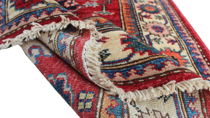 Red 2'8x4'0 Ft Hand Knotted Accent Rug - Hand Woven, Plush Rug - Tribal Entryway Rug - 3x4 Kitchen Rug - Home Decor Rugs-San Francisco Rugs--San Francisco Rugs