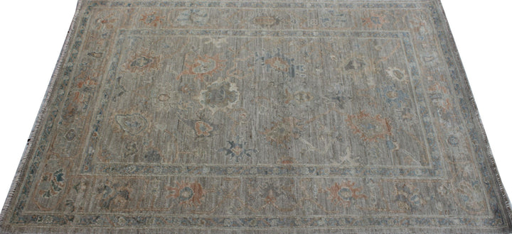 Gray 4x6 Ft Hand Knotted Vintage Rug - Turkish Oushak Rug - Soft, Plush Wool Rug - Tribal Area Rug - 4x6 Entryway Rug - Small Office Rug-San Francisco Rugs--San Francisco Rugs