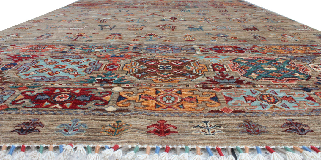 Khoy Nomad 5'9x8'4 Ft Hand Knotted Rug - Tribal Area Rug - Natural Dye Wool Rug - 6x8 Bedroom Rug - Living Room Rug - Small Office Rug-San Francisco Rugs--San Francisco Rugs
