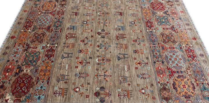 Khoy Nomad 5'9x8'4 Ft Hand Knotted Rug - Tribal Area Rug - Natural Dye Wool Rug - 6x8 Bedroom Rug - Living Room Rug - Small Office Rug-San Francisco Rugs--San Francisco Rugs