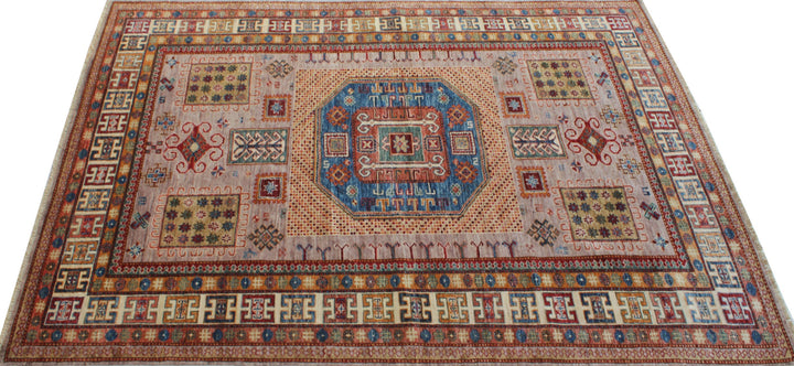 Tribal 5'6x7'10 Ft Hand Knotted Shirvan Rug - Oriental Afghan Rugs - Soft, plush Wool Rug - 6x8 Bedroom Rug - Living Room Rug - Office Rugs-San Francisco Rugs--San Francisco Rugs