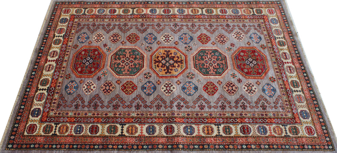 Beautiful 5x7 Ft Hand Knotted Afghan Rug - Tribal Area Rug - Oriental Rug - Plush Wool Rug - Small Office Rug - Living Room Rug - Home Decor-San Francisco Rugs--San Francisco Rugs
