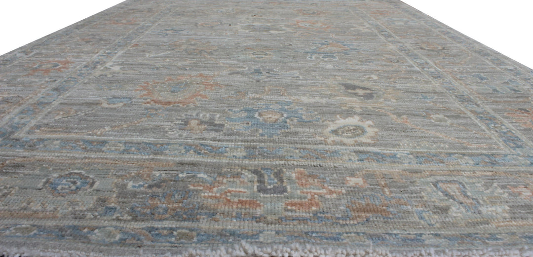 Gray 4x6 Ft Hand Knotted Vintage Rug - Turkish Oushak Rug - Soft, Plush Wool Rug - Tribal Area Rug - 4x6 Entryway Rug - Small Office Rug-San Francisco Rugs--San Francisco Rugs